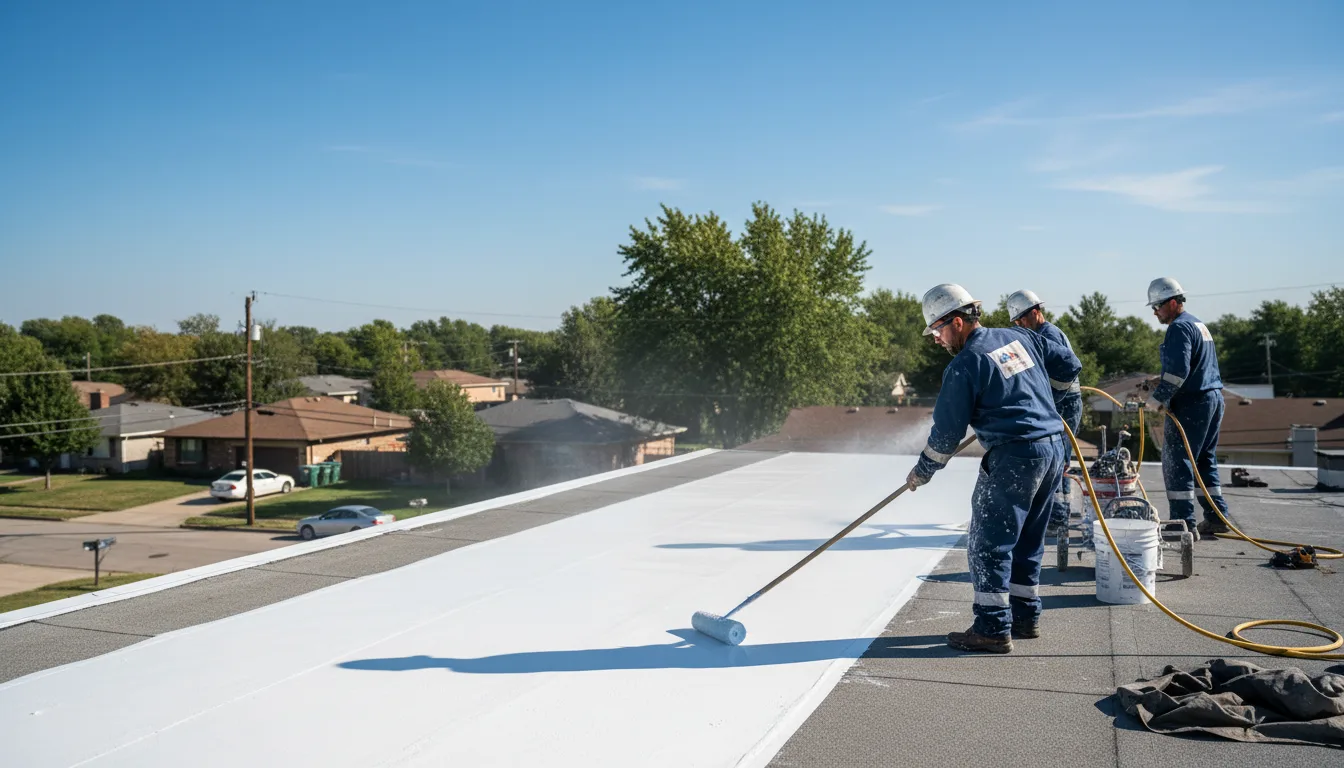 Commercial roof coating in Needham, MA near me